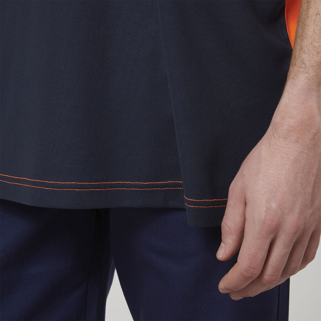 Mens Short Sleeve Hi Vis Taped Polo 