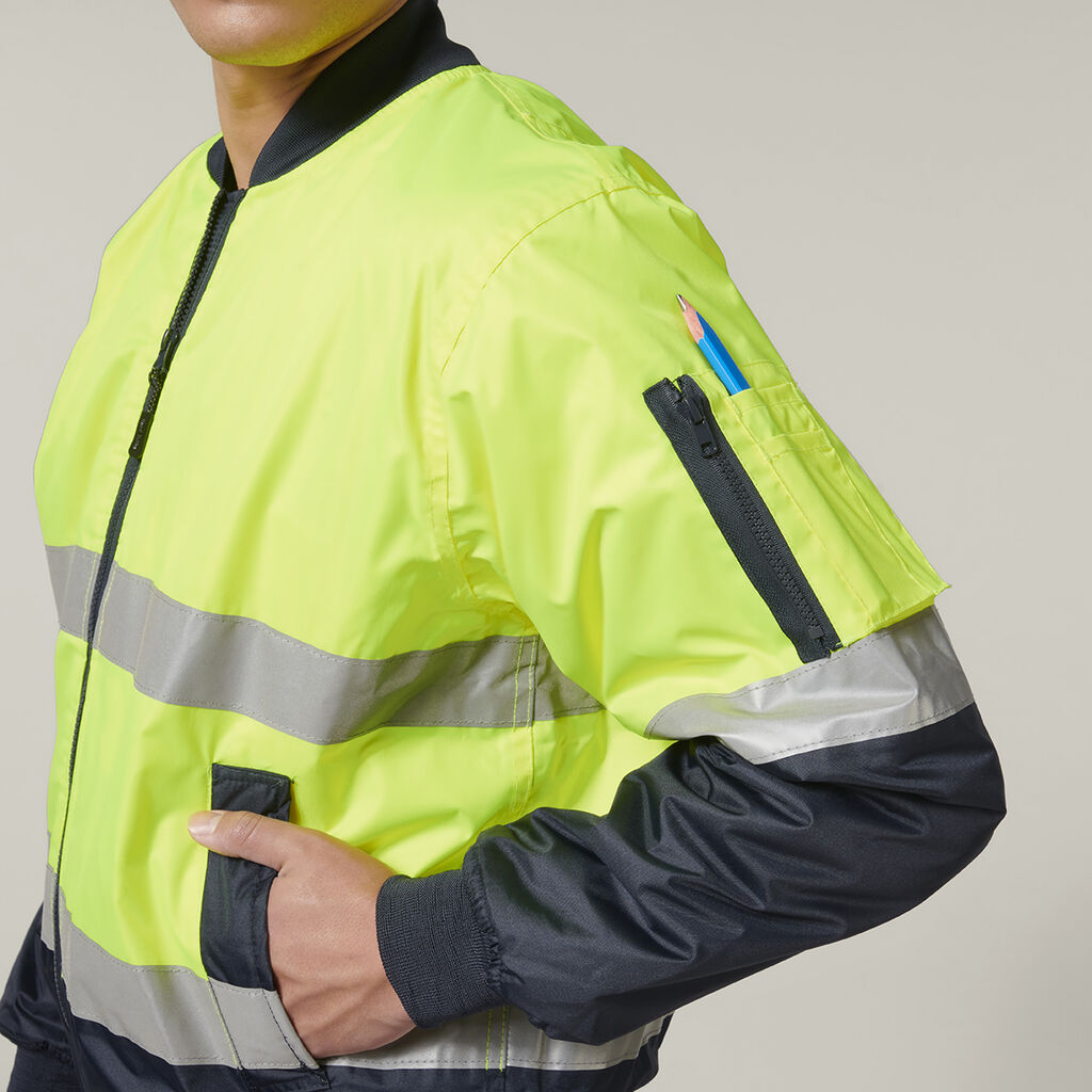 Core Hi-Vis 2 Tone Taped Waterproof Bomber Jacket