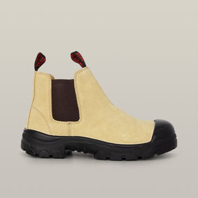 Grit Pull On Steel Toe Safety Boot - Sand