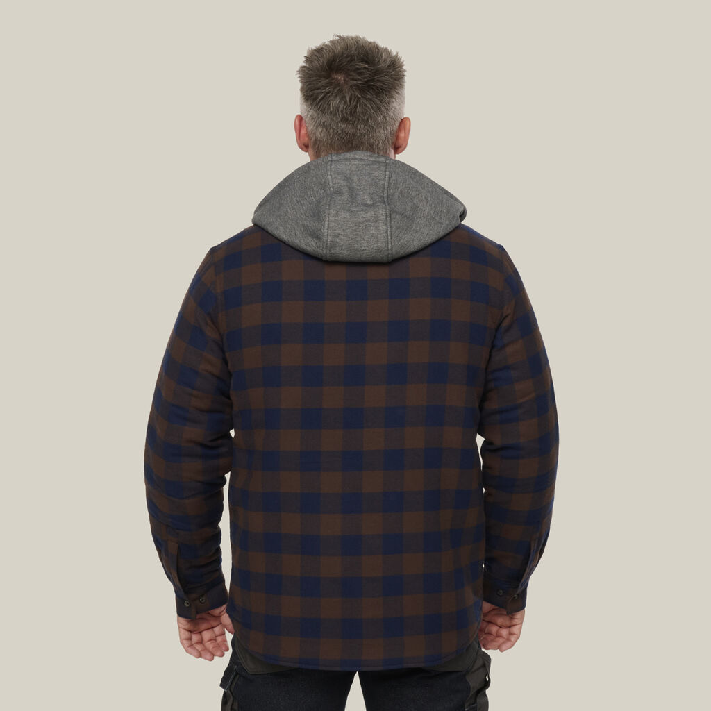 Quilted Flannel Hooded Shacket