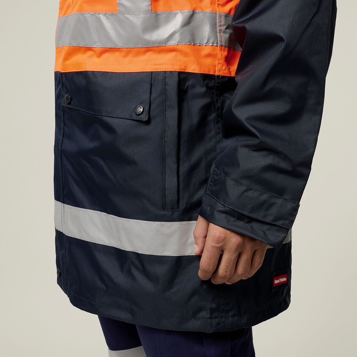 Hi-Vis 4-In-1 Taped Wet Weather Jacket | Hard Yakka Australia