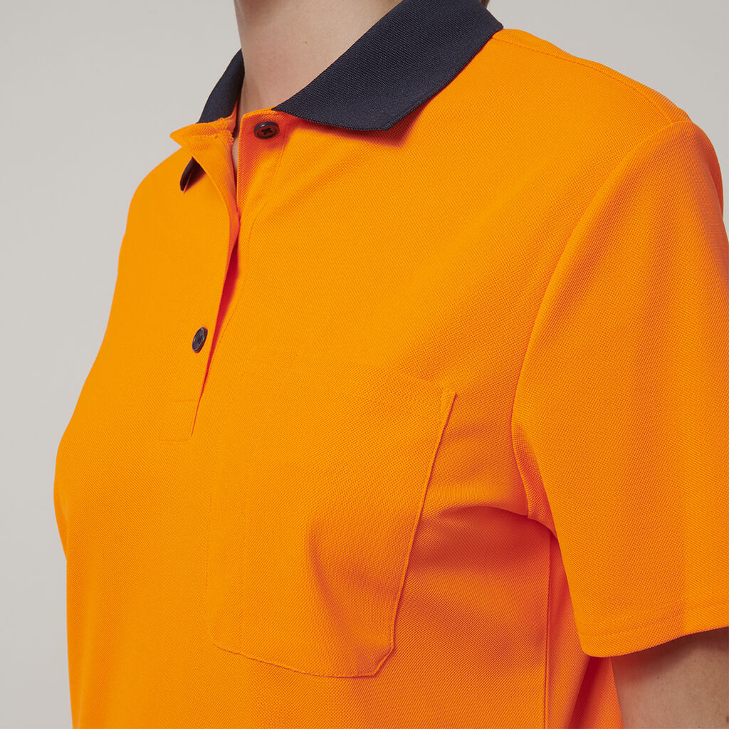 Womens  Short Sleeve Hi Vis Polo 