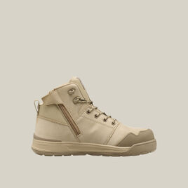 Evolution Lace Up & Side Zip 5" Steel Toe Safety Boot- Sand