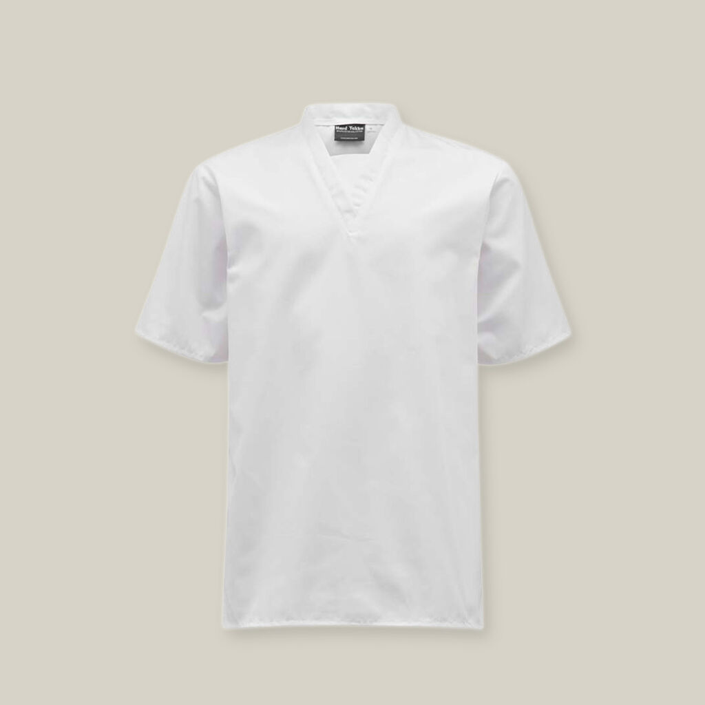 Lightweight Polycotton S/S Jerkin - V Neck Insert