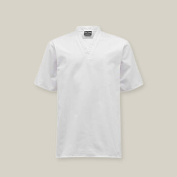 Lightweight Polycotton S/S Jerkin - V Neck Insert