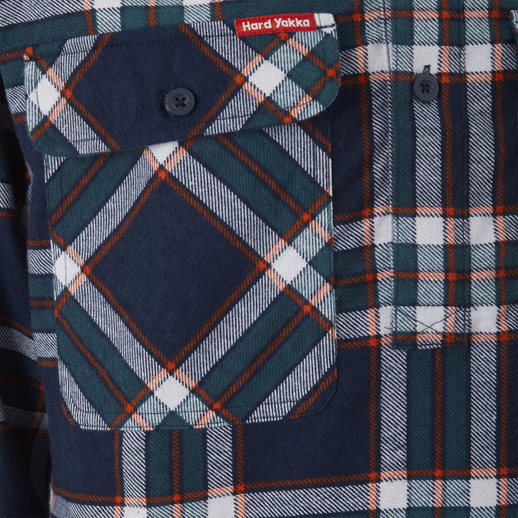 Core Long Sleeve Closed Front Check Flannel Shirt