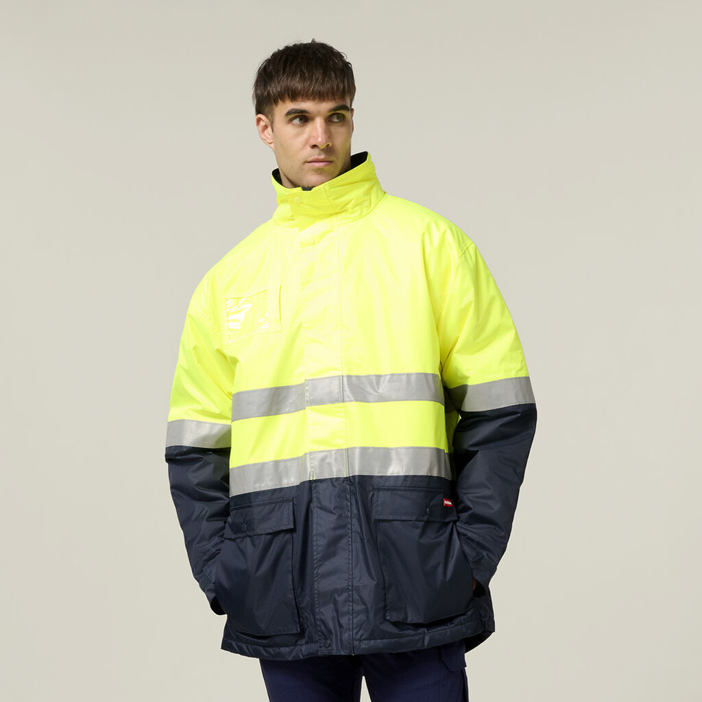 Core Hi-Vis 2 Tone Taped Quilted Waterproof Jacket