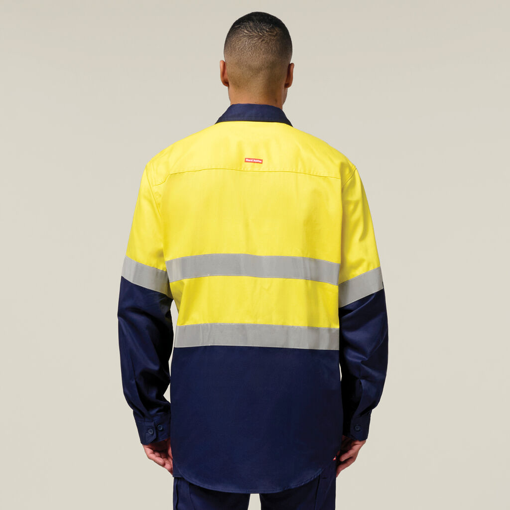 Core Hi-Vis 2 Tone Taped Cotton Drill Shirt