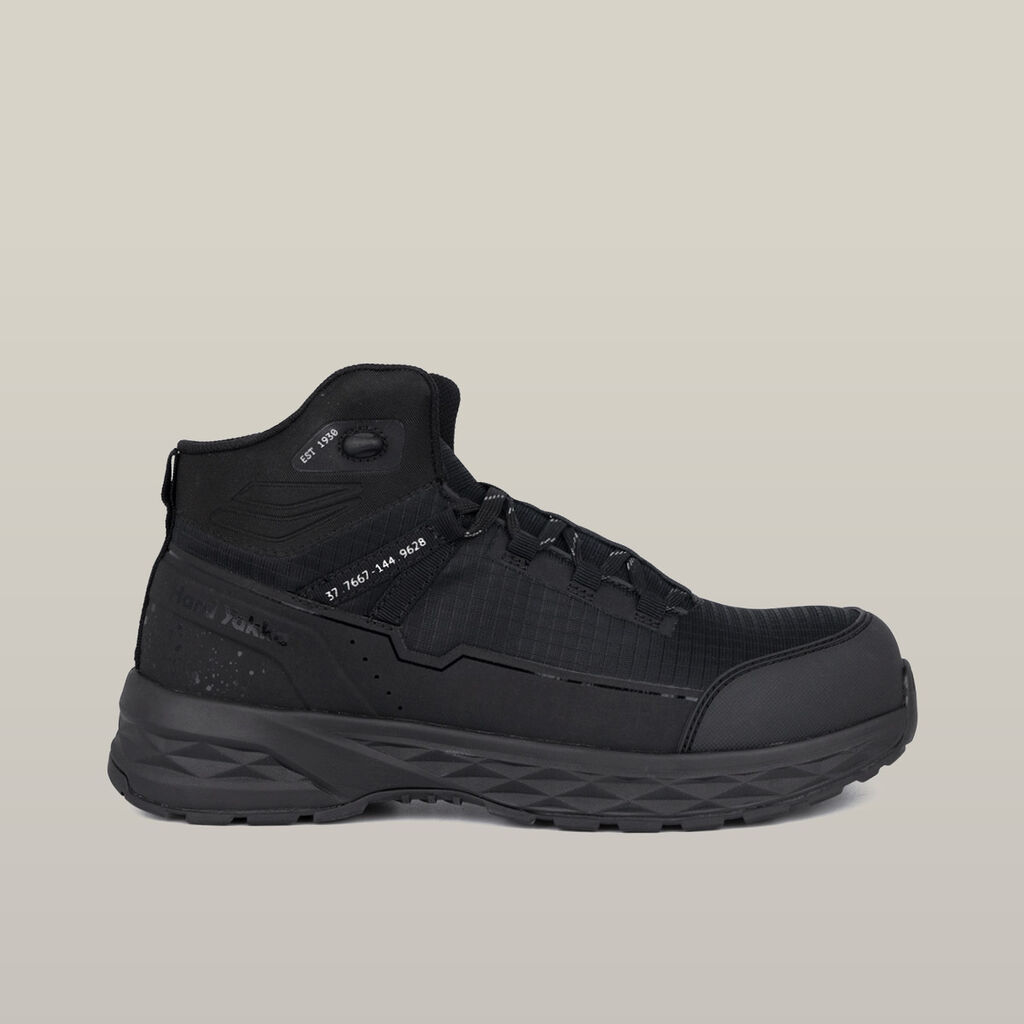 X Range Mid Composite Toe Safety Boot - Black | Hard Yakka Australia