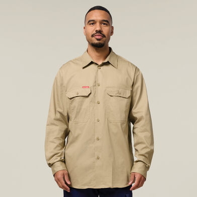 Core Long Sleeve Lightweight Vented Cotton Shirt
