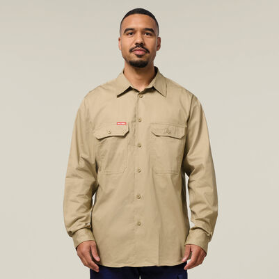 Core Long Sleeve Lightweight Vented Cotton Shirt