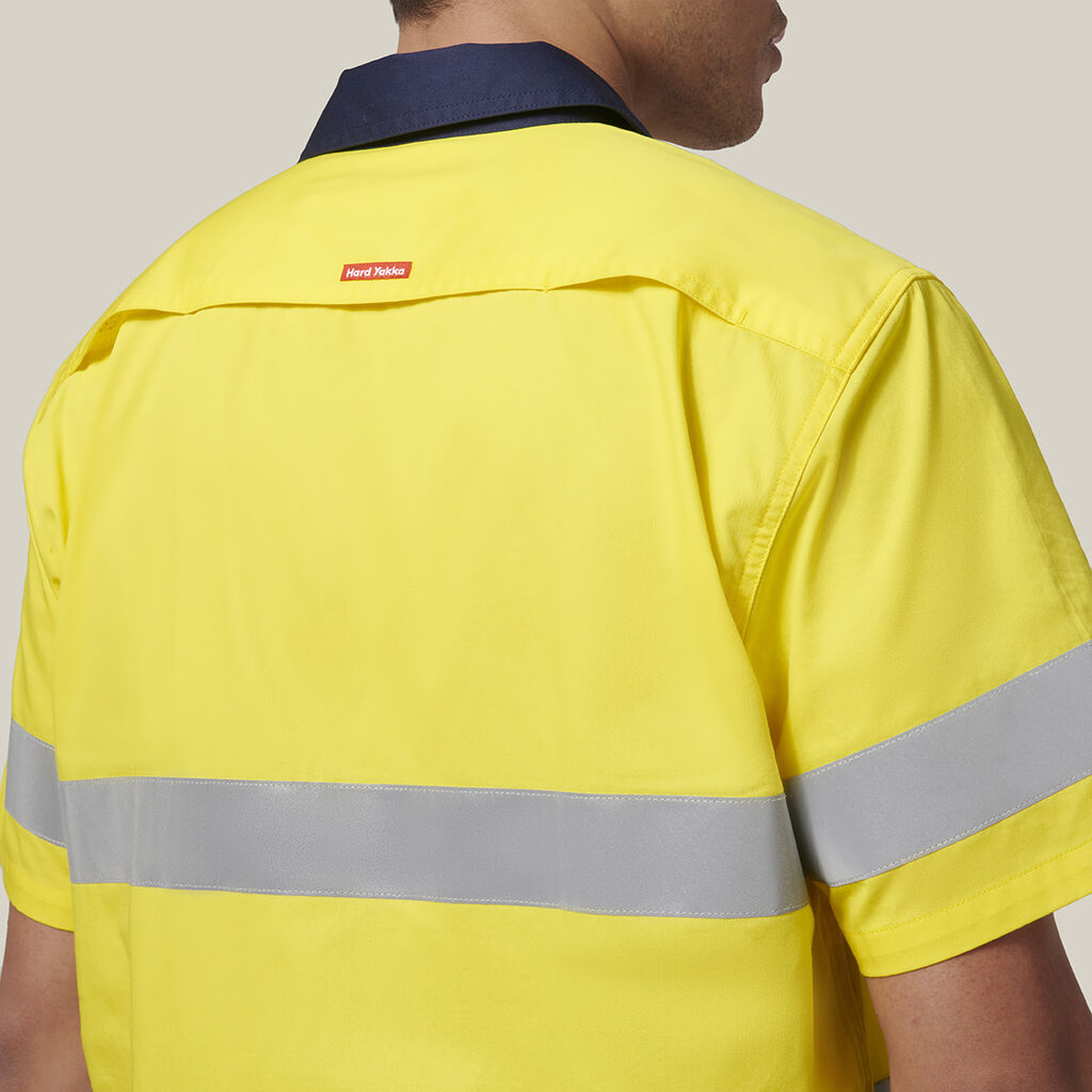 Short Sleeve Hi Vis 2 Tone Taped Vented Shirt