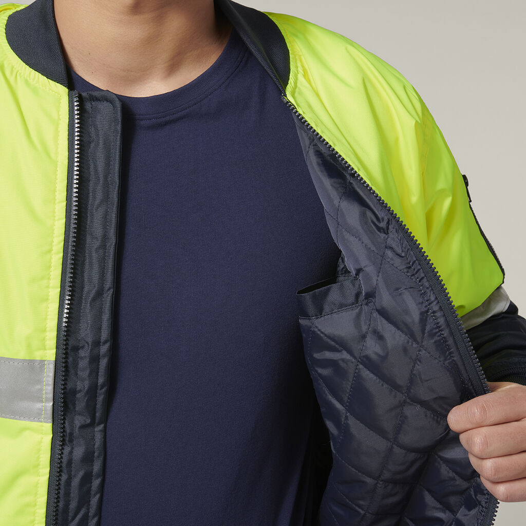 Core Hi-Vis 2 Tone Taped Waterproof Bomber Jacket