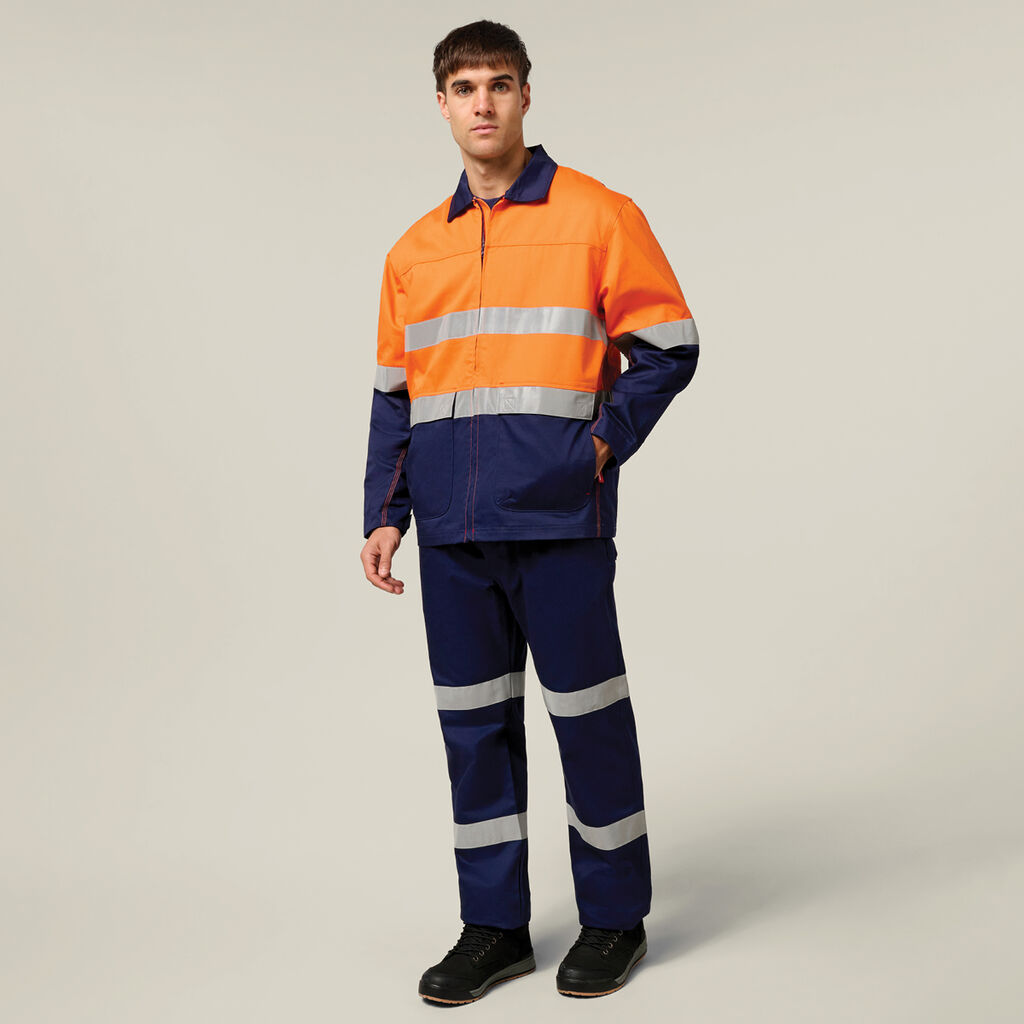 Core Hi-Vis 2 Tone Cotton Drill Taped Jacket