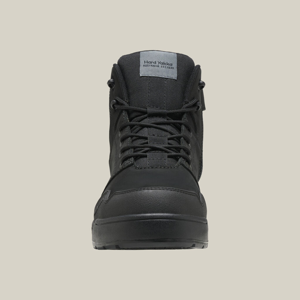 Evolution Lace Up & Side Zip 5" Steel Toe Safety Boot - Black