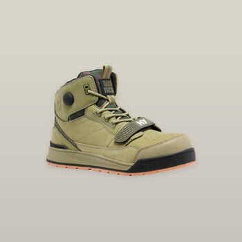 3056 O2 Lace Pump Up Composite Toe Safety Boot - Olive