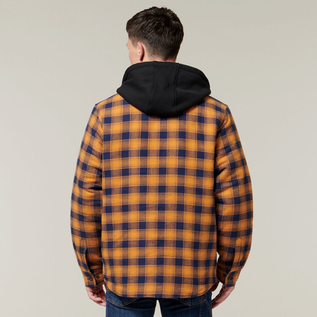 Quilted Flannel Hooded Shacket