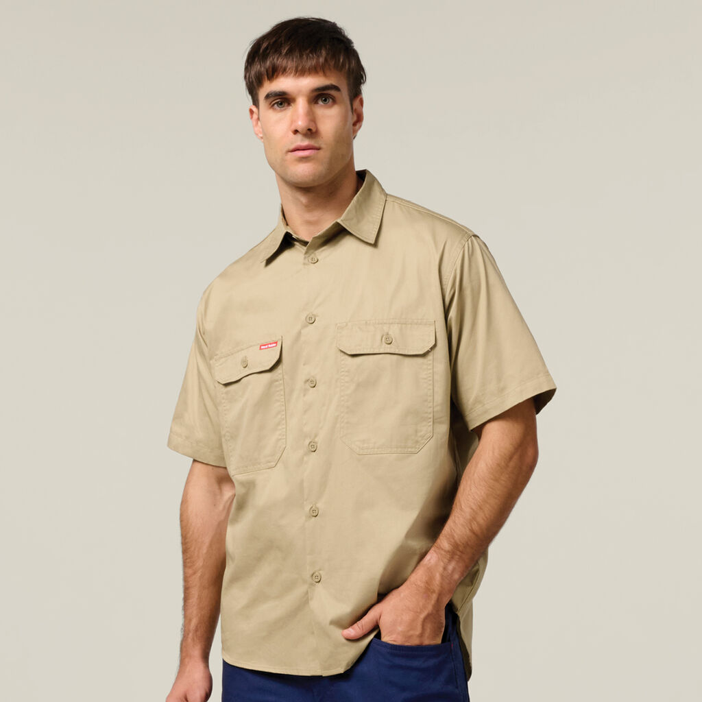 Core Short Sleeve Lightweight Vented Cotton Shirt