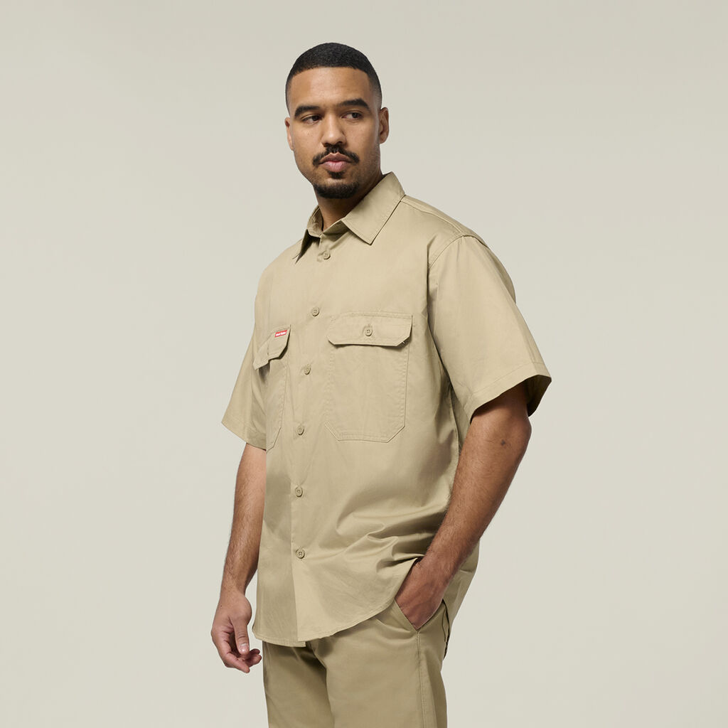 Core Short Sleeve Lightweight Vented Cotton Shirt
