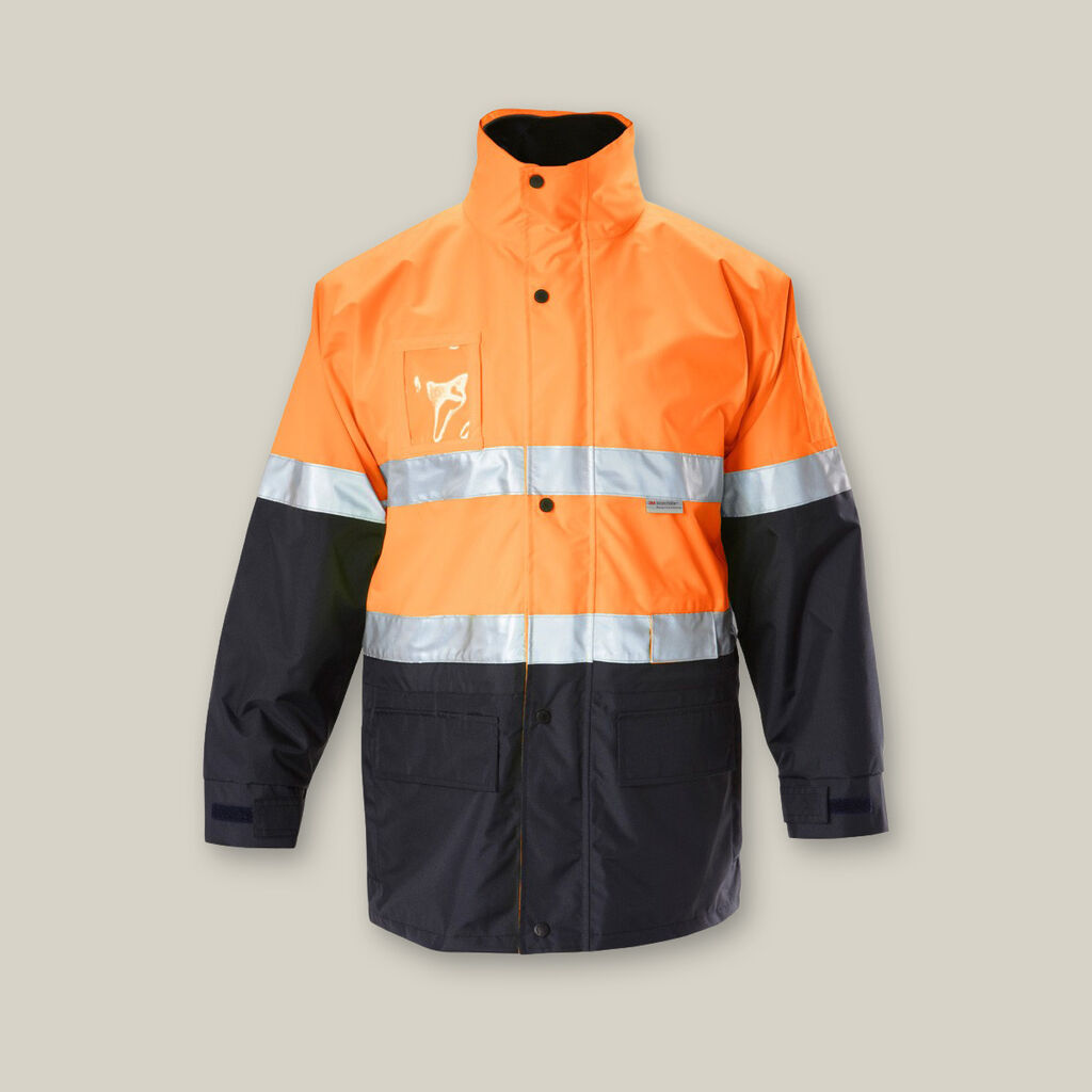 Hi-Vis 6-In-1 2 Tone Taped All Weather Jacket