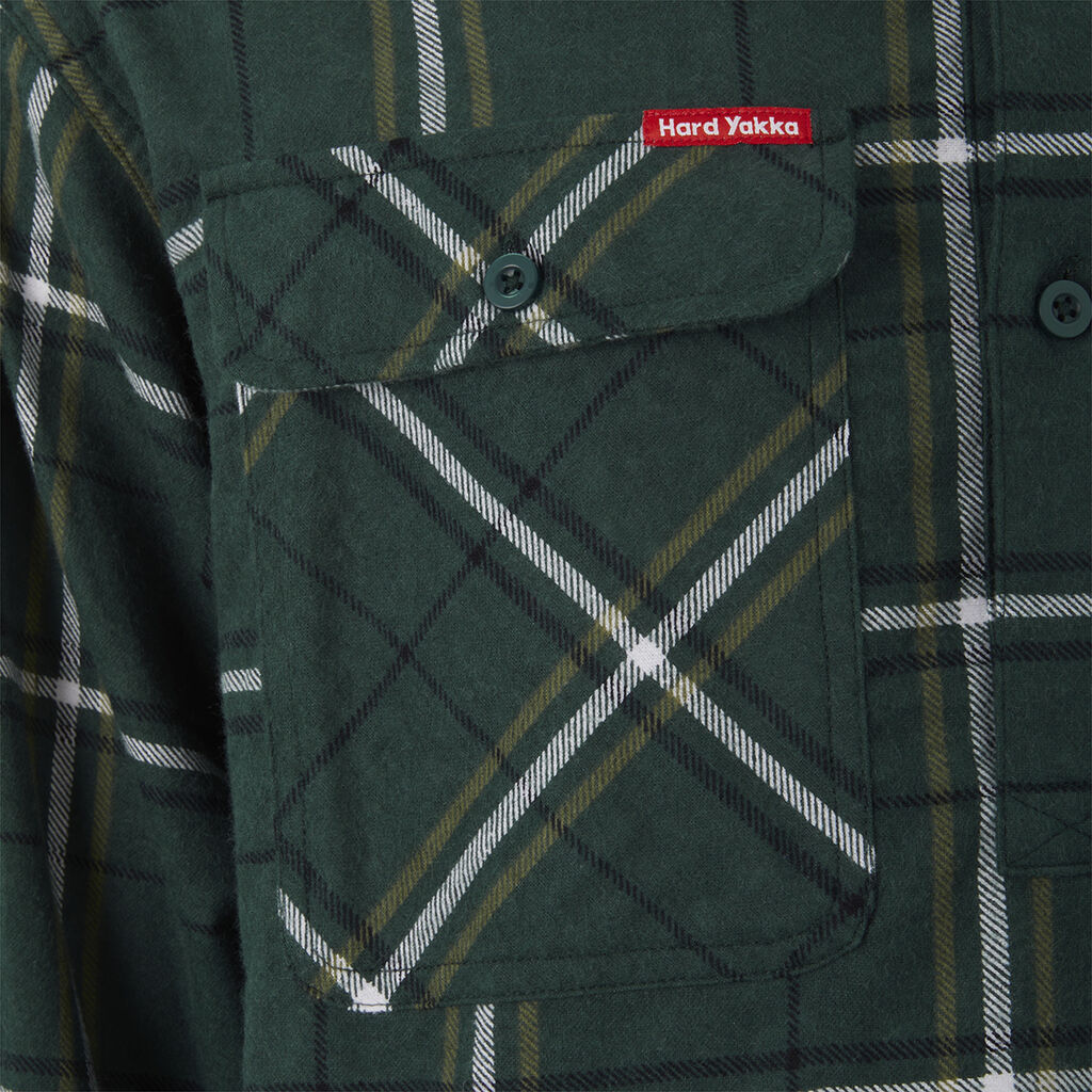 Core Long Sleeve Closed Front Check Flannel Shirt