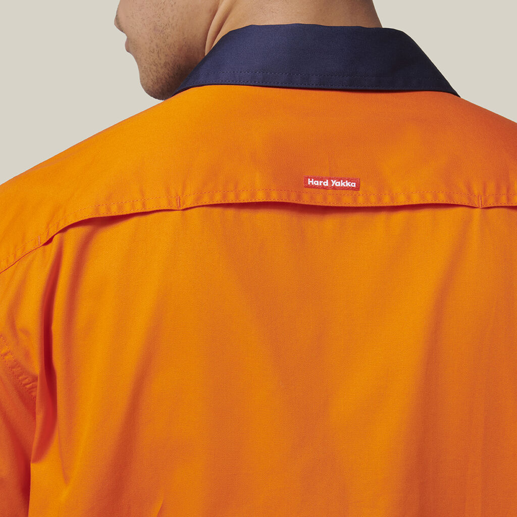 Short Sleeve Hi Vis 2 Tone Taped Vented Shirt