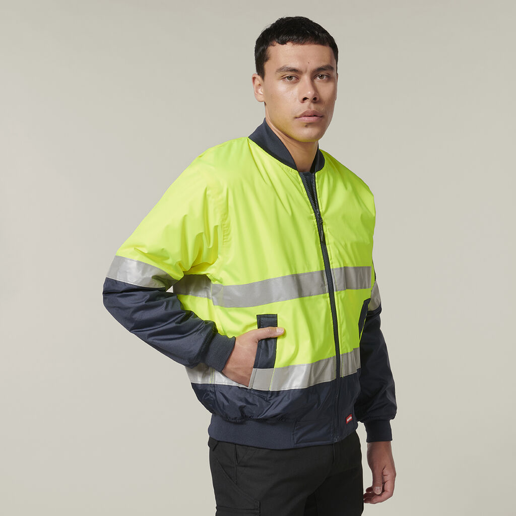 Core Hi-Vis 2 Tone Taped Waterproof Bomber Jacket