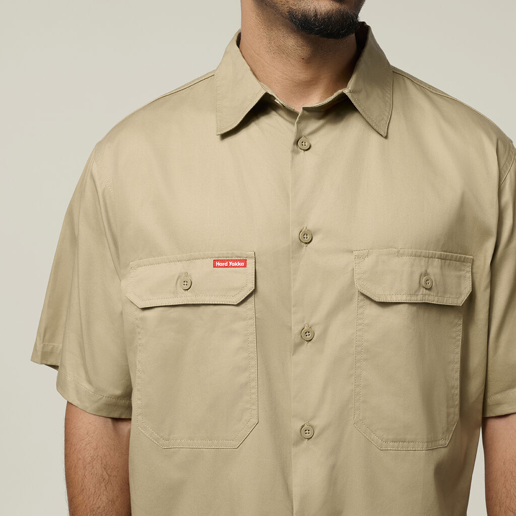 Core Short Sleeve Lightweight Vented Cotton Shirt