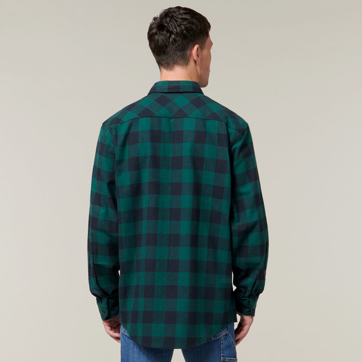 Long Sleeve Check Flannel Shirt, | Hard 