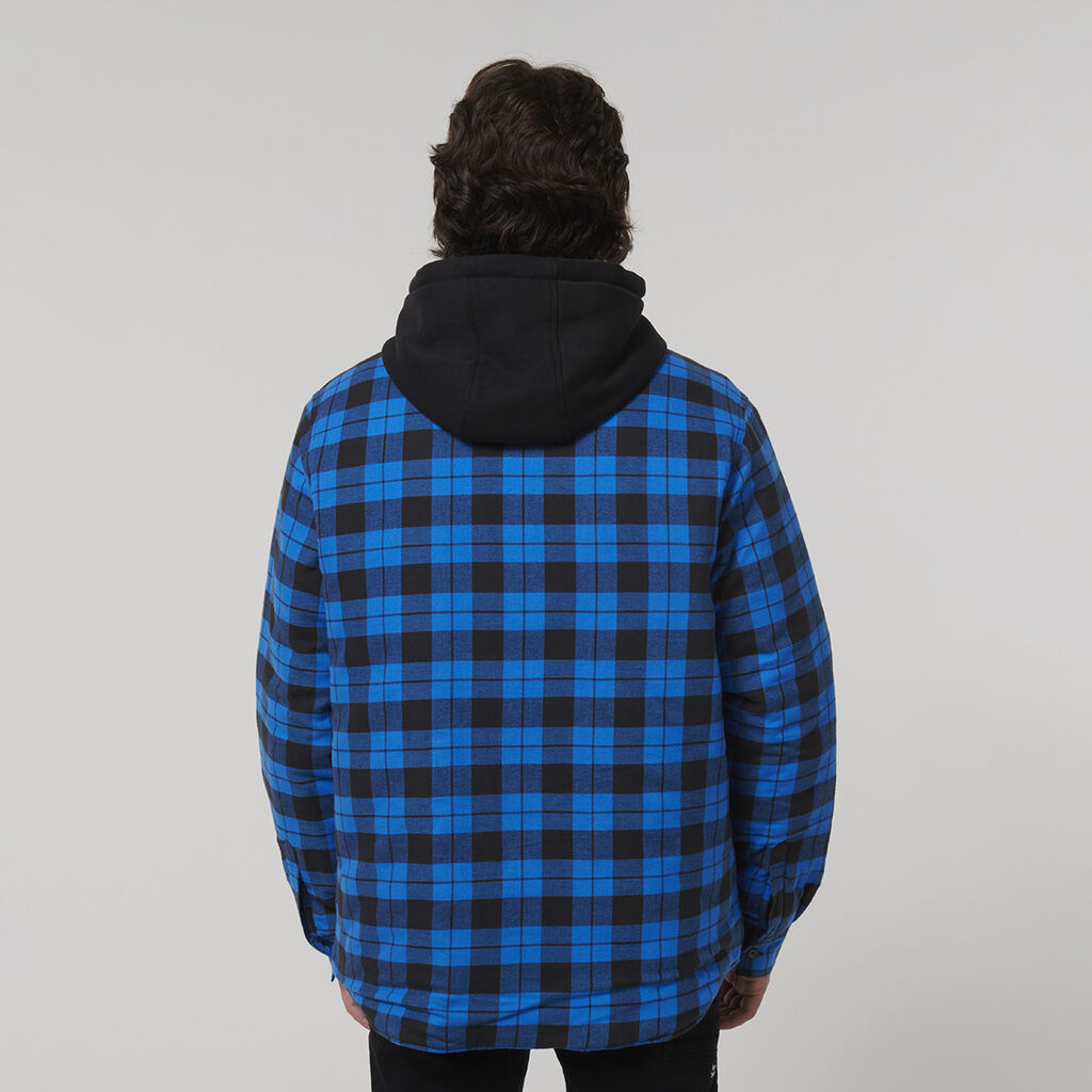Quilted Flannel Hooded Shacket