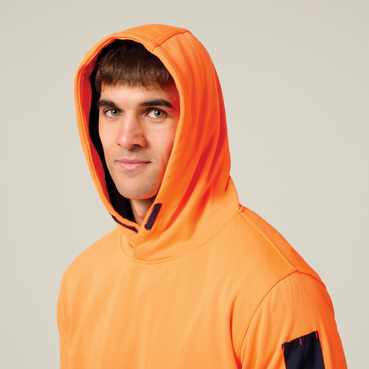 Foundations Hi-Visibility Two Tone Brushed Fleece Hoodie | Hard