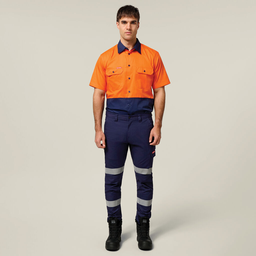 Core Hi-Vis Light Weight Vented Short Sleeve Cotton Shirt