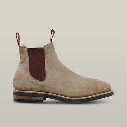 Mustang Signature Pull-up Leather Boot - Taupe Suede