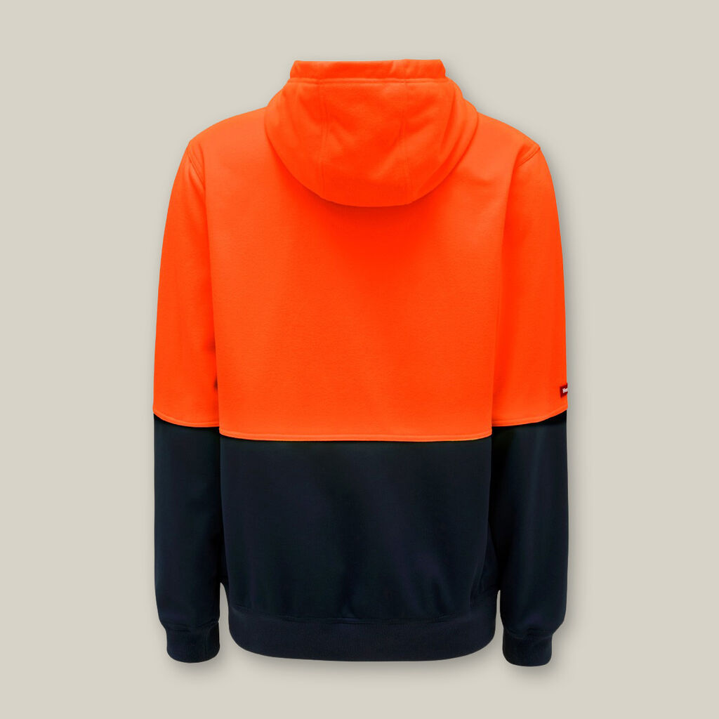 Hi-Vis 2 Tone Brushed Fleece Full Zip Hoodie