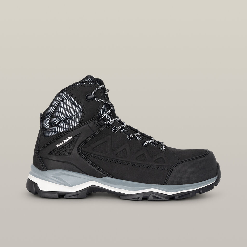 Atomic Hybrid Lace Up & Side Zip Safety Boot - Black