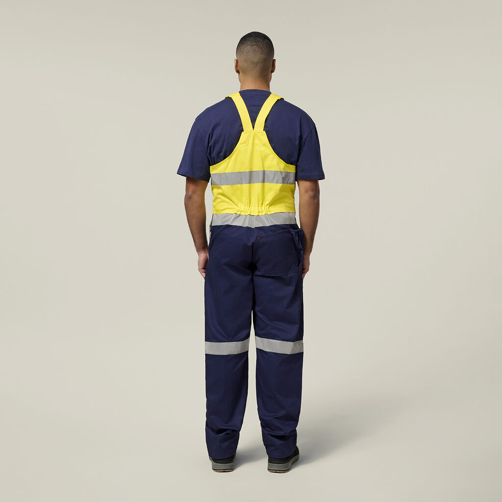 Hi-Vis 2Tone Action Back Cotton Taped Overall