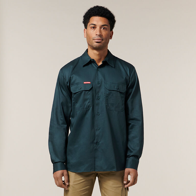 Cotton Drill Long Sleeve Shirt, | Hard 