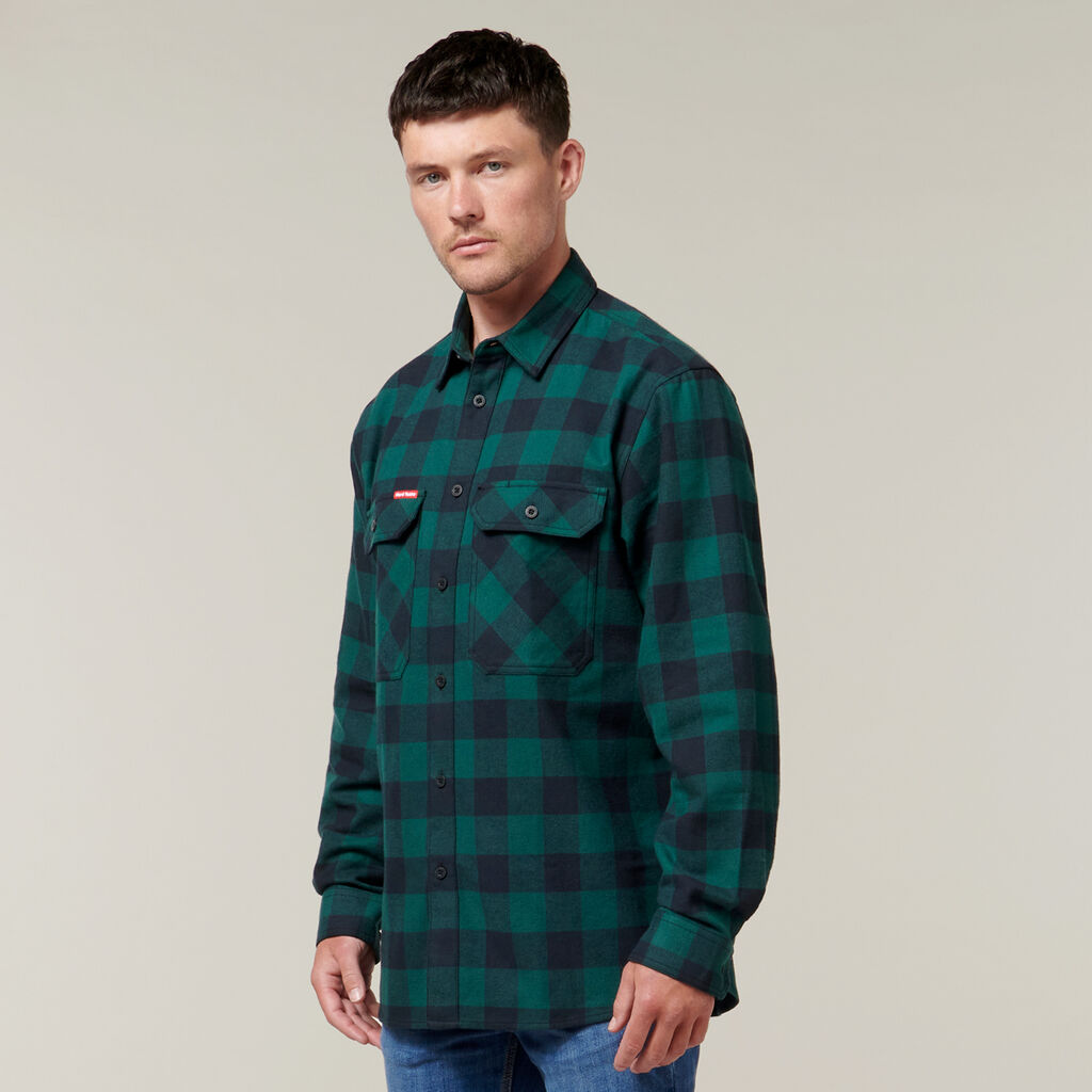 Long Sleeve Check Flannel Shirt image number null