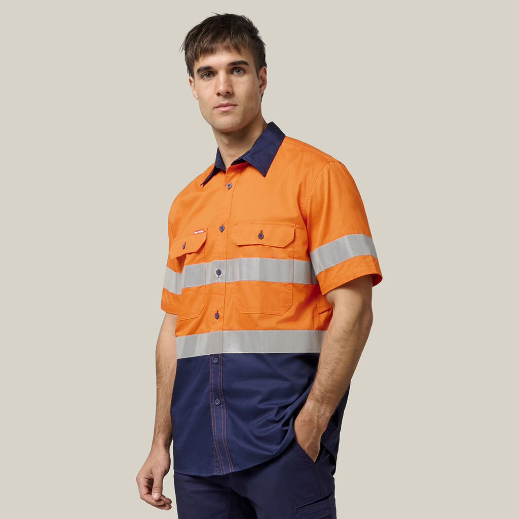 Core Hi-Vis 2 Tone Taped Vented Short Sleeve Shirt