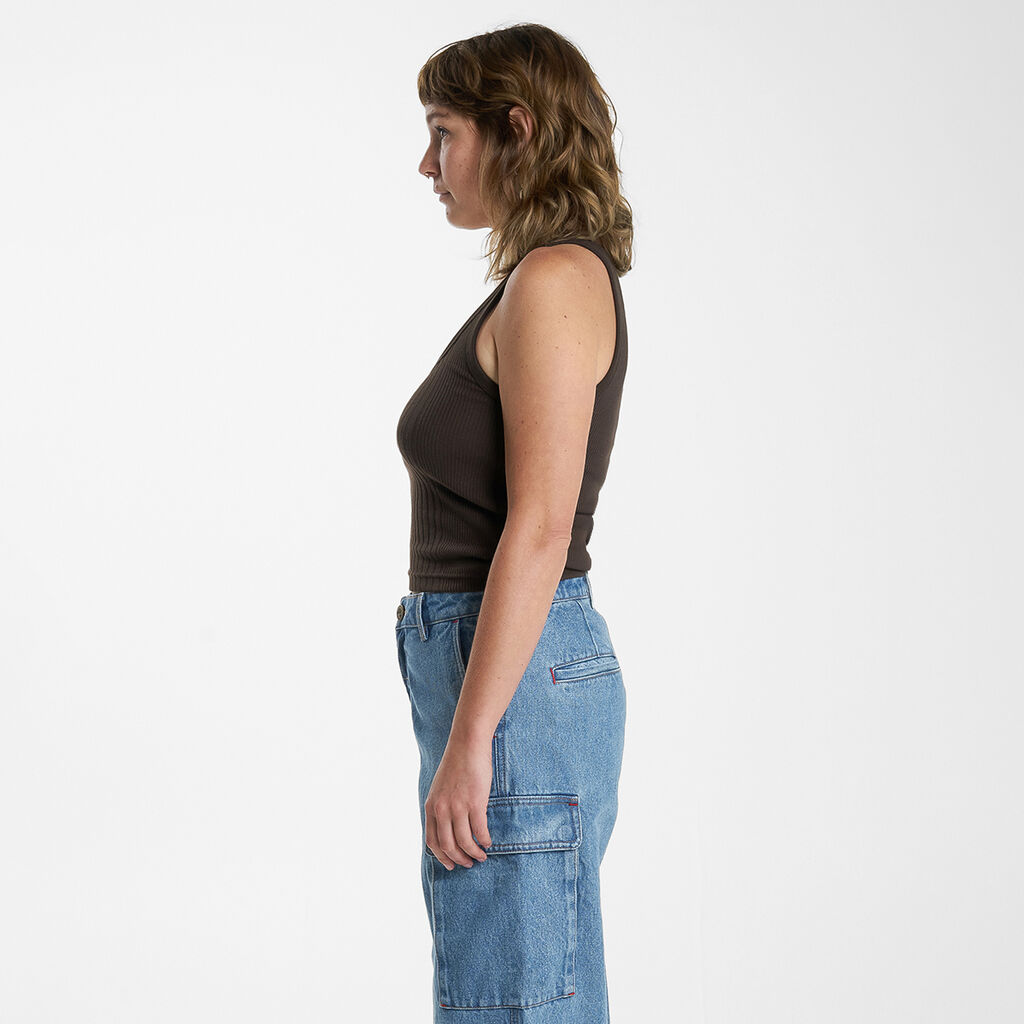 Hard Yakka X Thrills Ribbed Plunge Tank