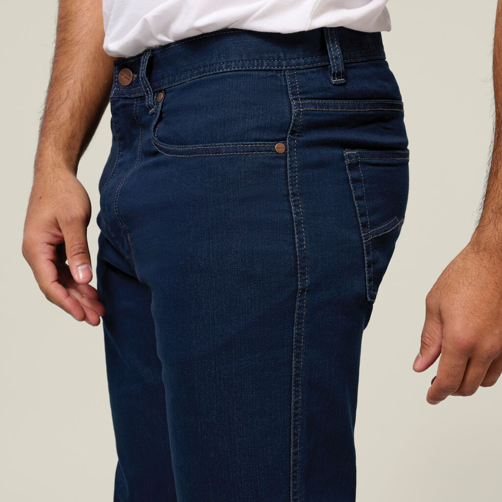 Mustang Regular Fit Stretch Work Jean - Blue/Black
