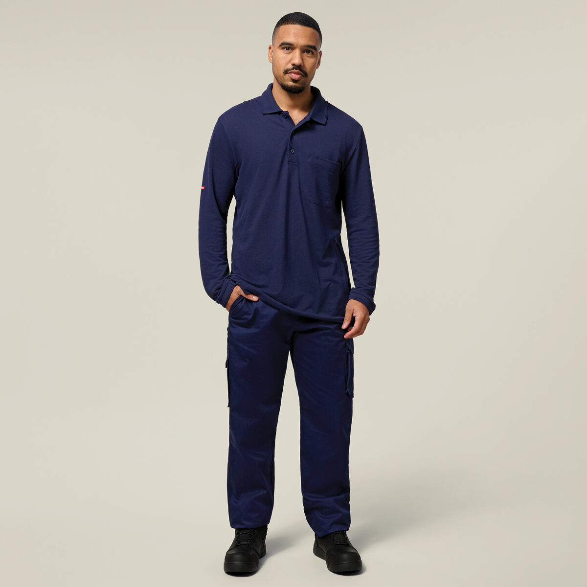 Long Sleeve Regular Fit Polo | Hard Yakka Australia