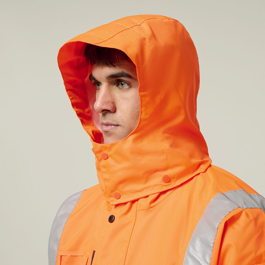 Hi-Vis 4-In-1 Taped Wet Weather Jacket