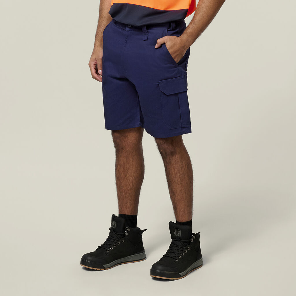 Core Relaxed Fit Cotton Cargo Drill Short