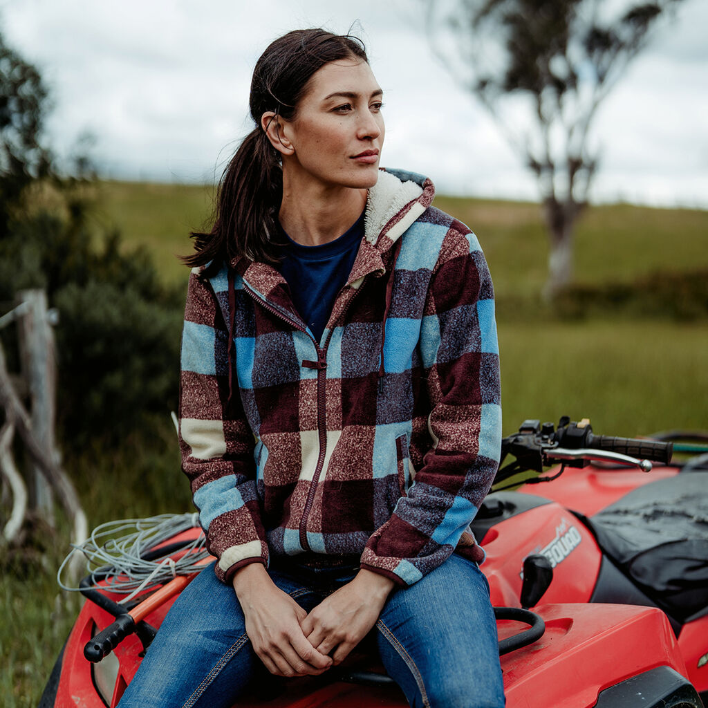 Womens Check Zoodie