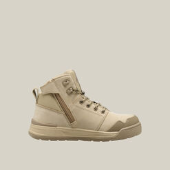 Women's Evolution Lace Up & Side Zip 5" Steel Toe Safety Boot - Sand