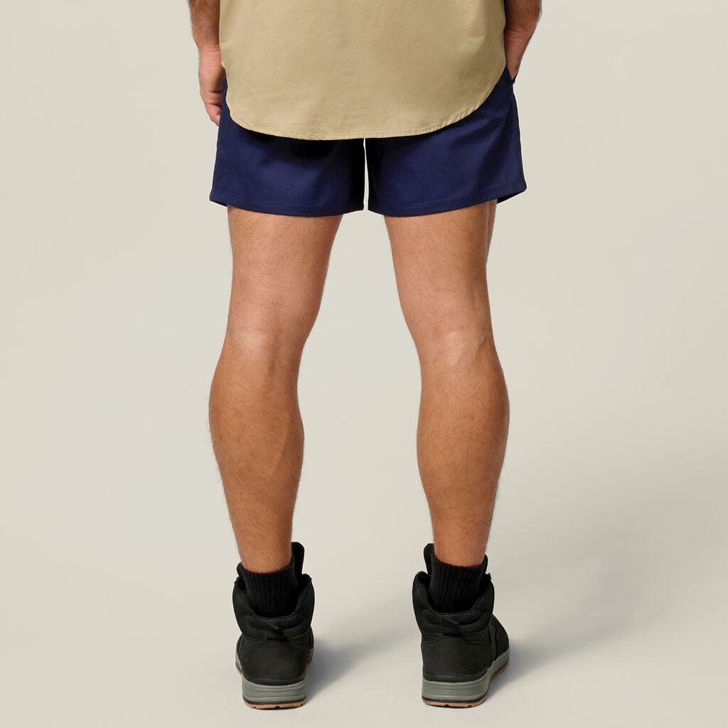 Relaxed Fit Cotton Drill Short With Belt Loops
