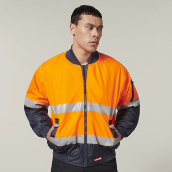 Core Hi-Vis 2 Tone Taped Waterproof Bomber Jacket