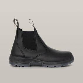 Outback Pull On Steel Toe PR Safety Boot - Black