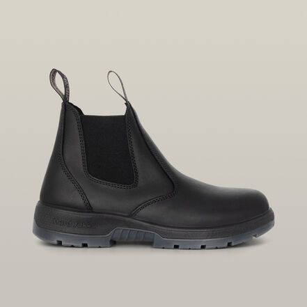 Outback Pull On Steel Toe PR Safety Boot - Black